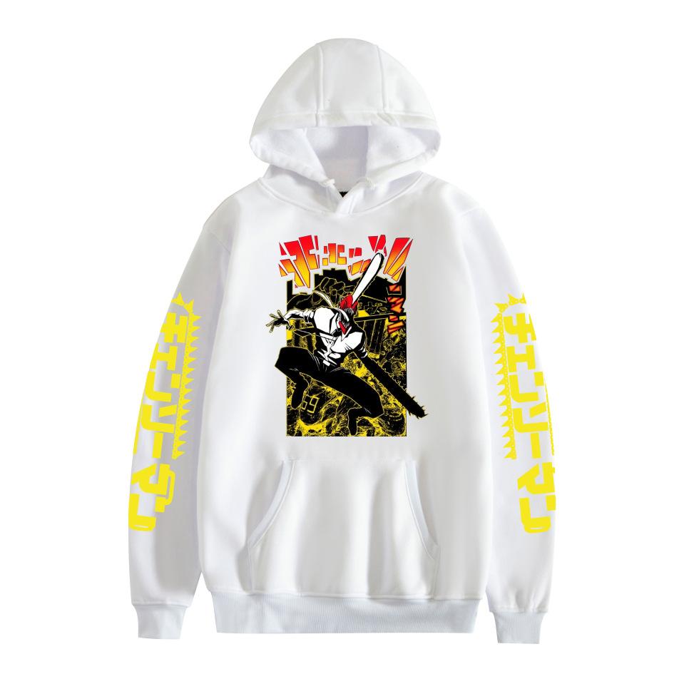 Fashion for Fans of Chainsaw Man Cartoon Printed Hoodies Sweatshirt Outdoor Sport Cosplay Pullovers