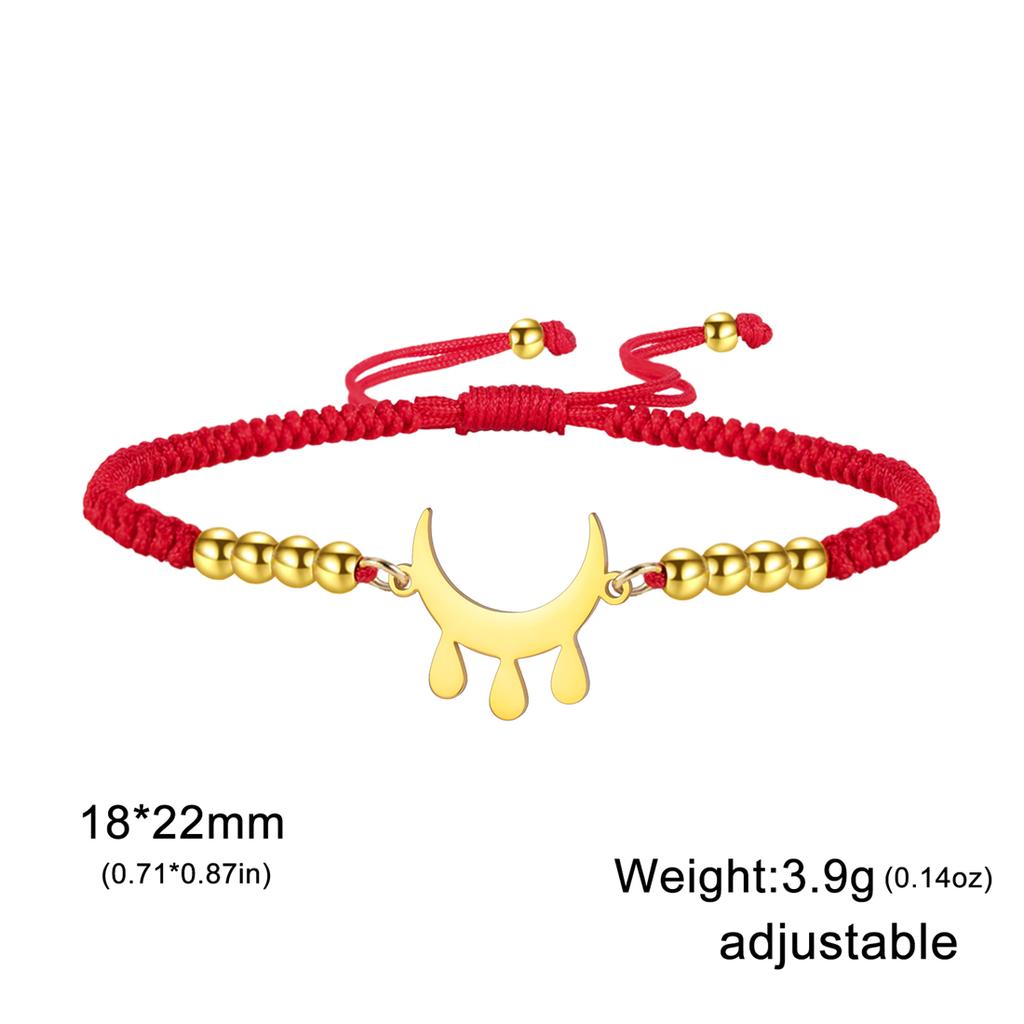  Stainless Steel Blessing Symbol Bracelet for Women Men Classic Geometric Pattern Bracelet Good Lucky Jewelry Party Gifts