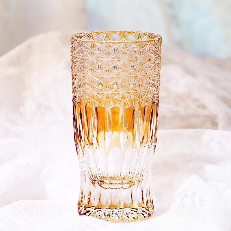 

Edo Kiriko Crystal Hand-Carved Whiskey Glass