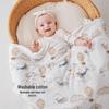 Large Cotton Swaddling Blanket for Baby & Newborn, Removable Liner, Dual-Use for Autumn/Winter, Washable, for Children.