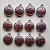 Wholesale 12pcs/lot Fashion Natural Stone Alloy Tree of Life Mix Pendants for Necklaces Jewelry Accessories Making Fast Shipping