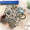 Educational constructor electronic robot with battery, for teaching robotics and experiments, with solar battery and motor