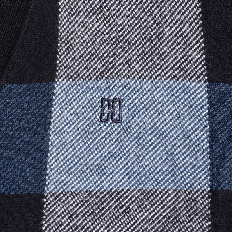 Daks Wool Blend Big Check Cardigan Dmp1swcd201n1