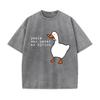 Mír nikdy nebyl možností Retro prané vintage tričko s potiskem Vtipné oversized topy Harajuku Klobouk Šňůrka Tričko