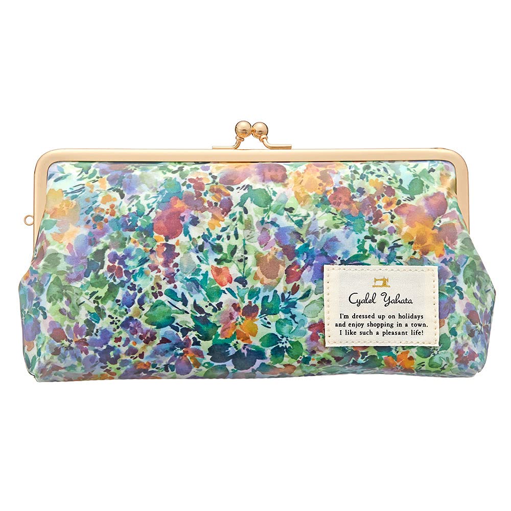 

Cyalel Yahata Clasp Bankbook Cosmetic Small Item Floral Made in Botanical Flower Magical Blue Pouch, Case, Pouch, Case, Print, Japan, Daisy,