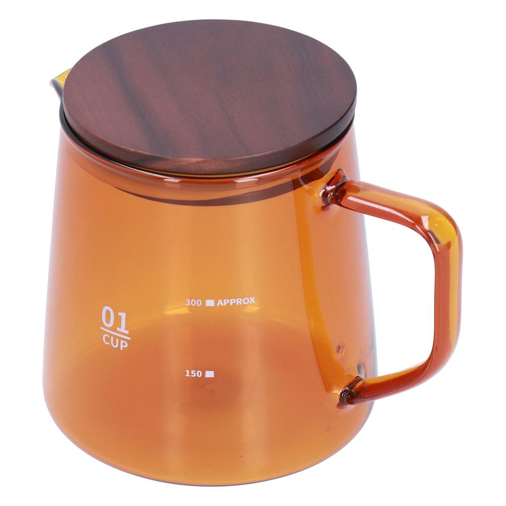 Teetasse Borosilikatglas 300ml 11.9oz Hitzebeständig Haushalt Kaffeetasse Wasserbehälter mit DeckelBraun