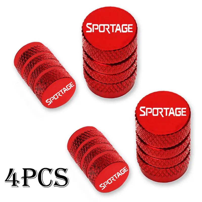 4pcs For KIA Sportage Car Accessories Car Wheel Tire Valve Caps Tyre Stem Covers Airdust Waterproof