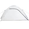 Dome Camping Tent for 4 Persons White & Dark Waterproof