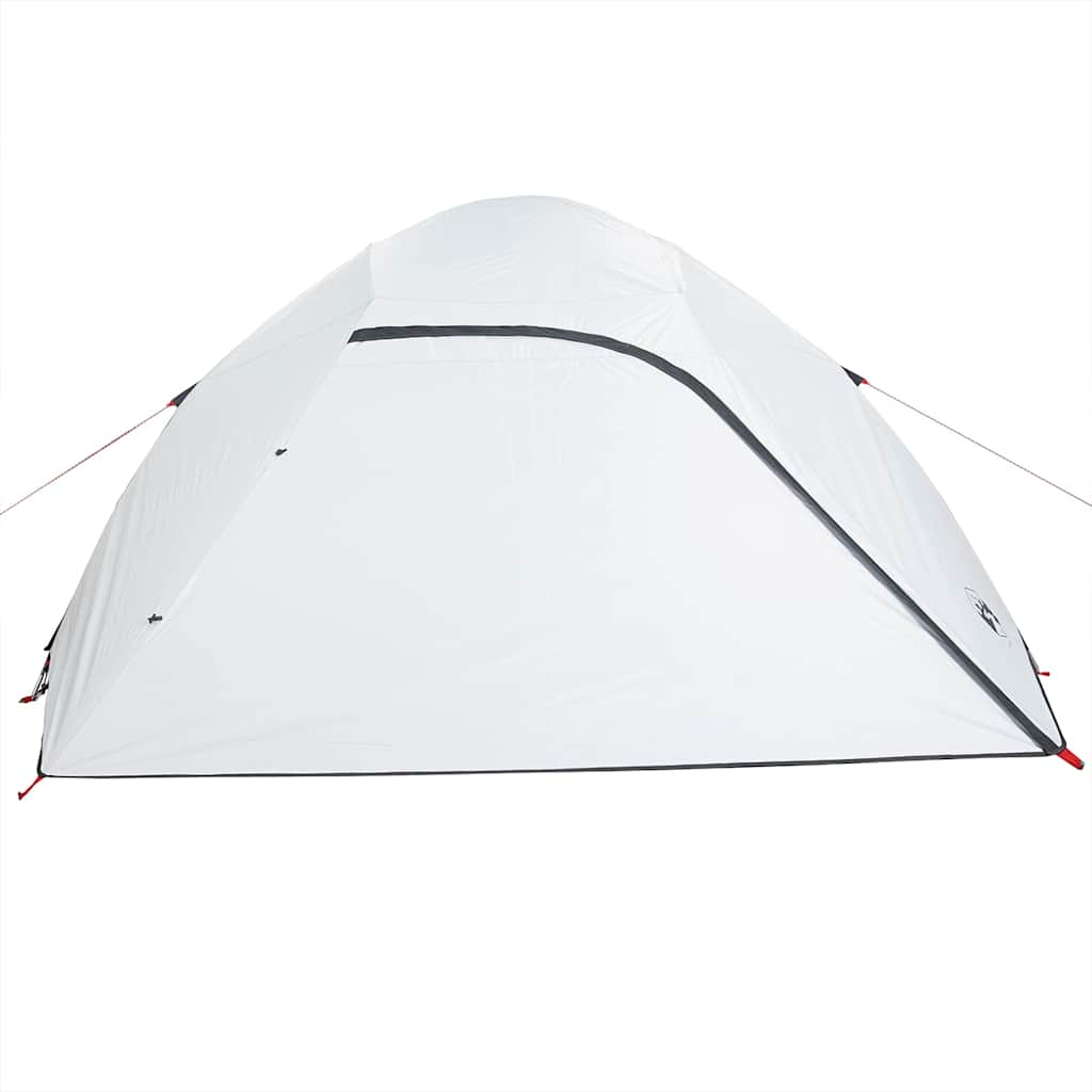 Dome Camping Tent for 4 Persons White & Dark Waterproof