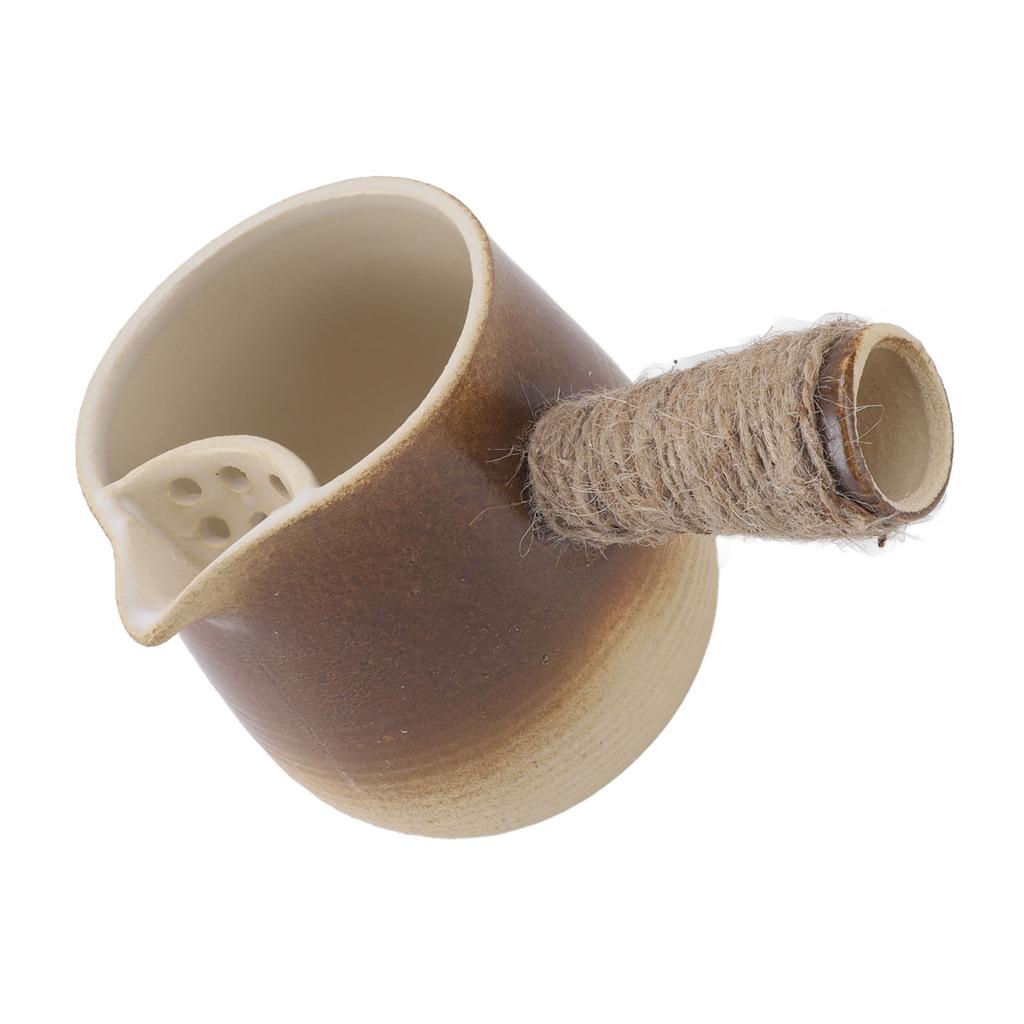 Rustikální keramický čajník, Elegantní čínský čajník na vaření vody, Přípravu čaje, 17 cm, 455 g, Bohatý na minerály, Původní chuť,