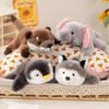 Soft Material Magnetic Plush Dolls Cute Design Prone Cartoon Animals Animal Plush Toy  Home Decor