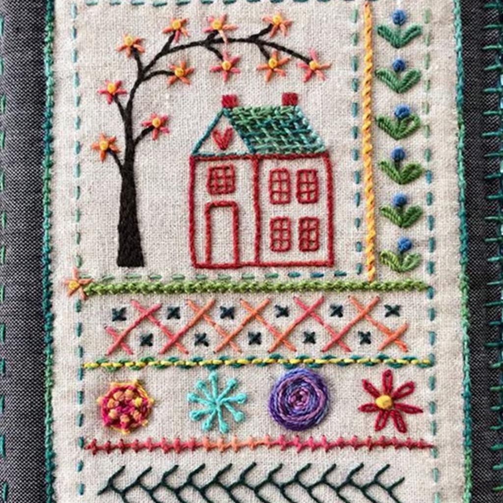 Yousheng Stickstichbuch DIY Nähbuch mit Mehreren Stichen Stickerei- und Nähbuch für Anfänger Erwachsene Nähliebhaber Geschenk