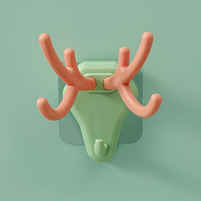 Multifunctional Antler Adhesive Hook: Creative Wall-Mounted Decor for Living Room, Bedroom, Coats & Hats