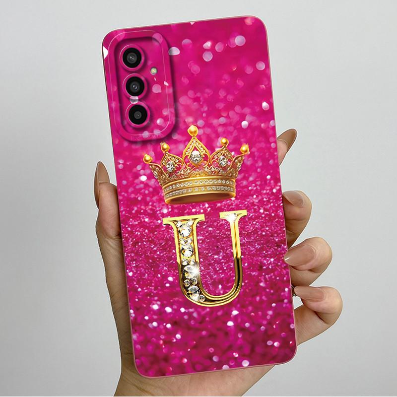 For Samsung Galaxy M13 M23 Buddy 2 Phone Case Crown Letters Soft Silicone Shell For Samsung M13 4G M 23 Shockproof Back Covers