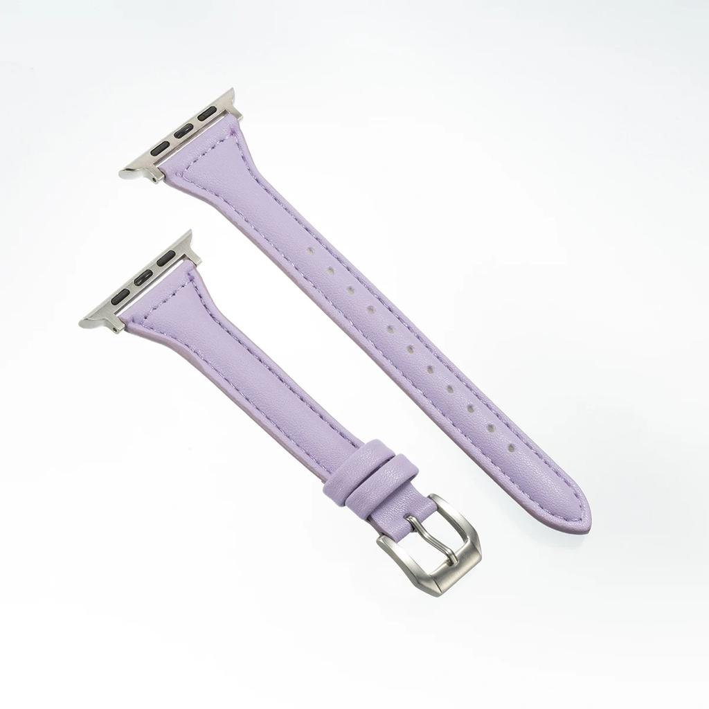 Slim Girl Strap For Apple Watch S10 42mm 46mm 9 8 7 41/45mm PU Leather Band 38/42mm For iwatch Bracelet SE 40 44mm 6 5 4 3 49mm