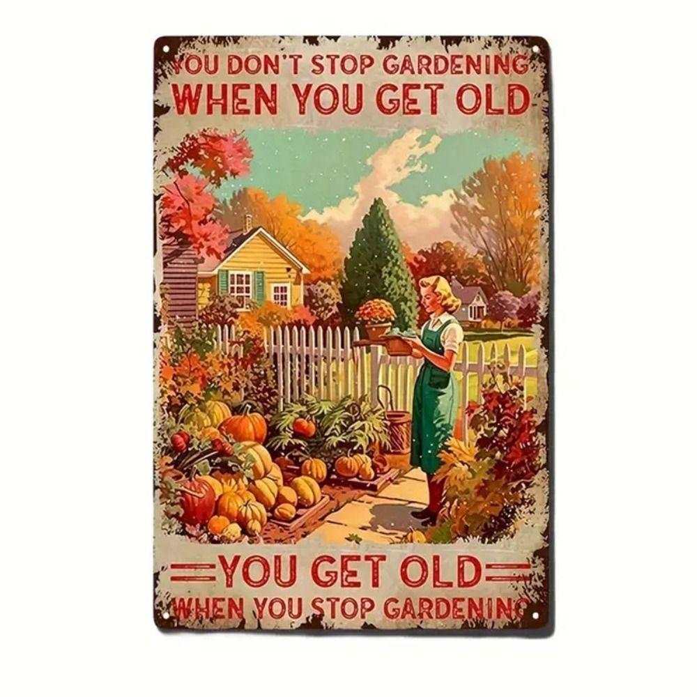 Vintage Metal Sign "Welcome to Wolf Cave" Outdoor Nature Decor 20x30cm