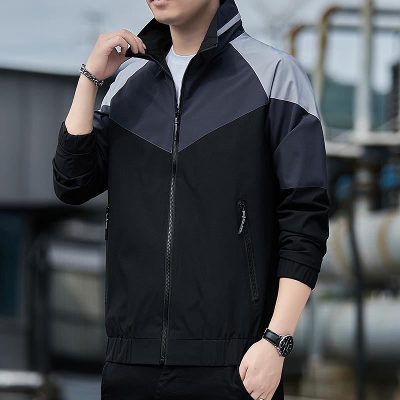 Men's Coat Spring and Autumn New Korean Style Loose Casual Work Jacket Men's Trendy Brand Hooded Jacket Men's Clothing
