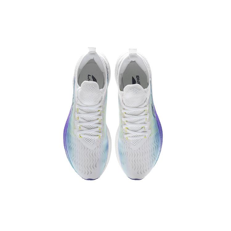 Li Ning Feidian Discovery Running Shoes Men's Low top White/Neon Blue Purple/Green ARMR005-3