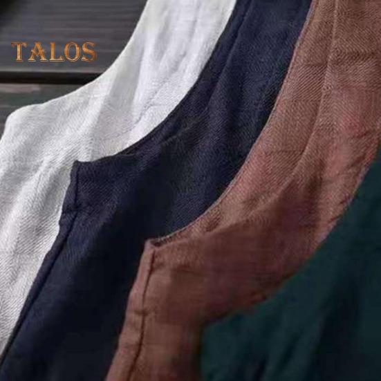 Lady Coat V Neck Single-breasted Sleeveless Solid Color Button Closure Retro Cardigan Waistcoat Daily Wear Casual Vest Top