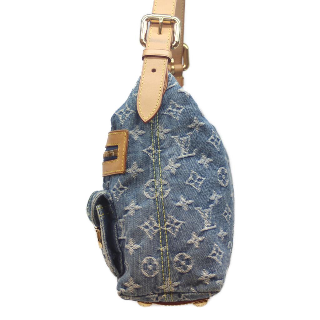 LOUIS VUITTON 05 M95049 Monogram Denim Baggy PM Long Strap Shoulder bag Monogram denimUsed