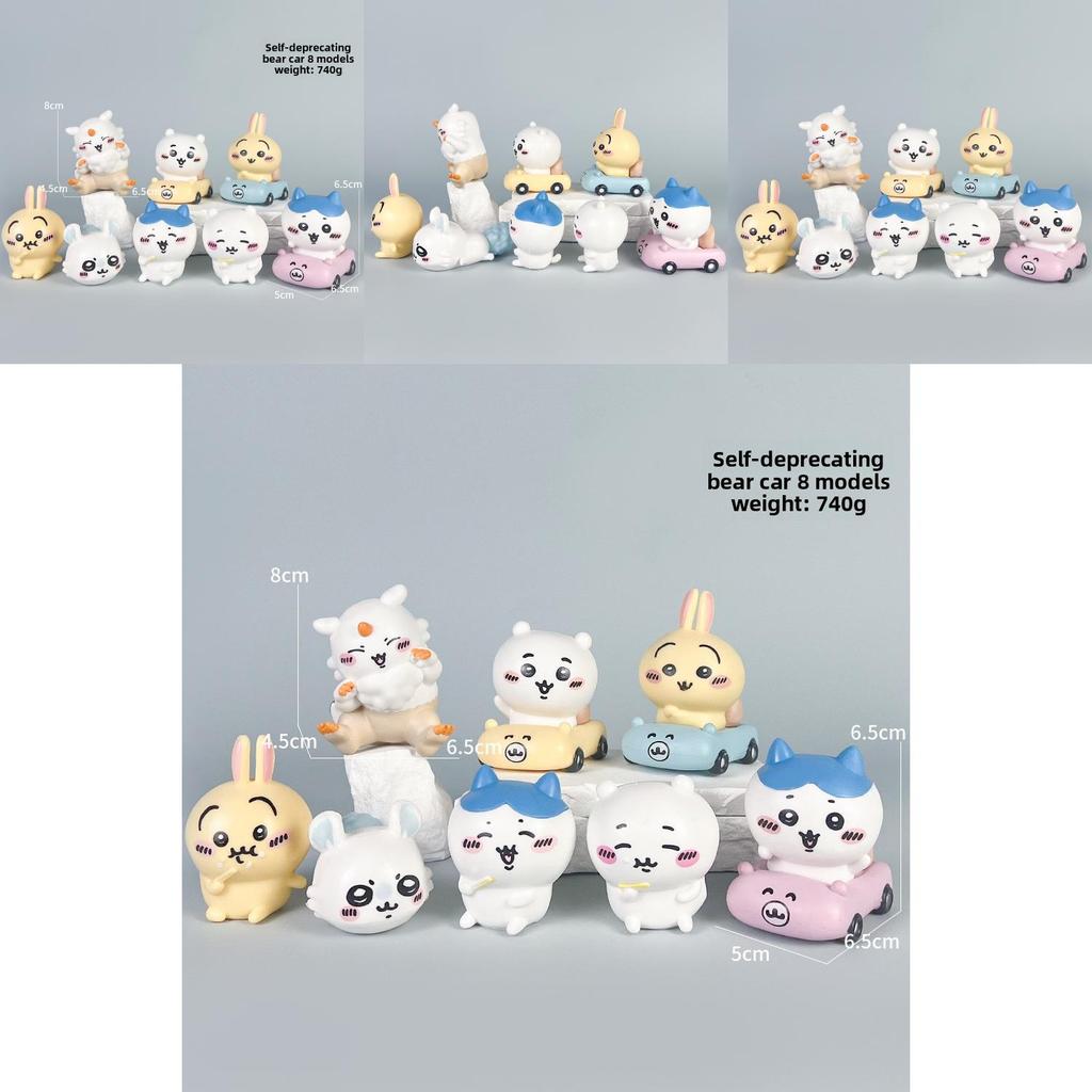 Chiikawa Joke Bear Pvc Toy With Assembleable Design For Otaku Collectors