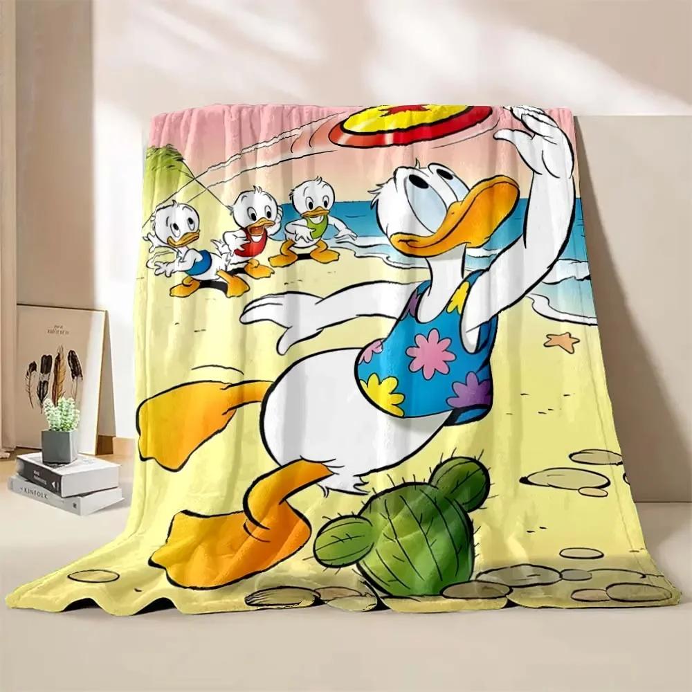 Potdemiel Cartoon Donald Duck Blanket Kids Throw Office Thick Nap Blanket Warm Home Sofa Decor Throw Unisex Kids Boy Girl Gift