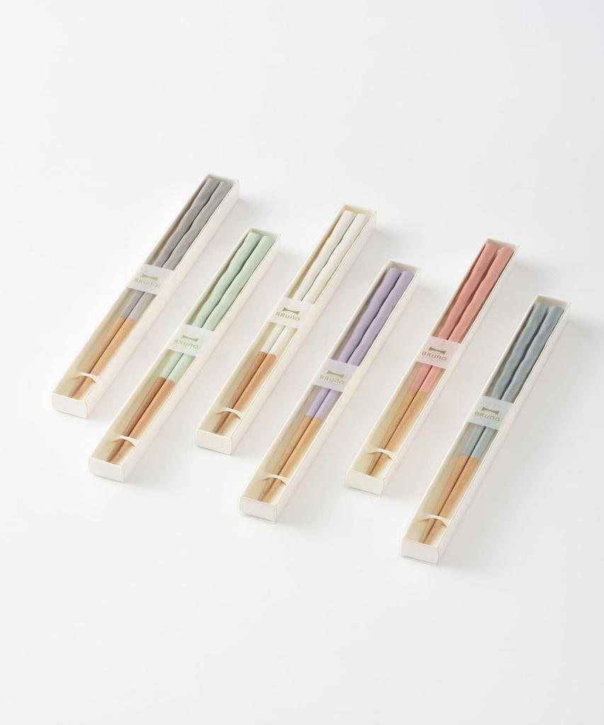 BRUNO Colored Spiral Carved Chopsticks, Pink, No Size, 01834549