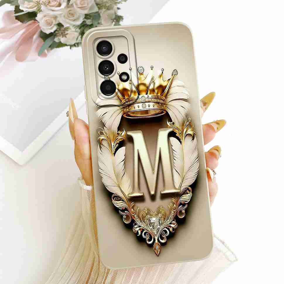 For Samsung Galaxy A13 4G Case SM-A135F Soft Silicone Cute Letters Phone Cover For Samsung A13 2022 GalaxyA13 Casing