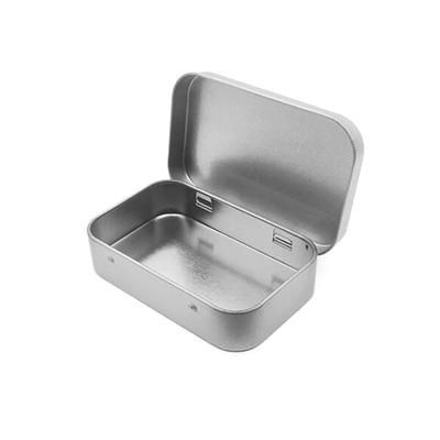 6 Stück Metallboxen Weißblechbehälter Leer Klappdeckel Kleine Leere Aufbewahrungsbox Mattierte Haushaltsaufbewahrungsbox Organizer