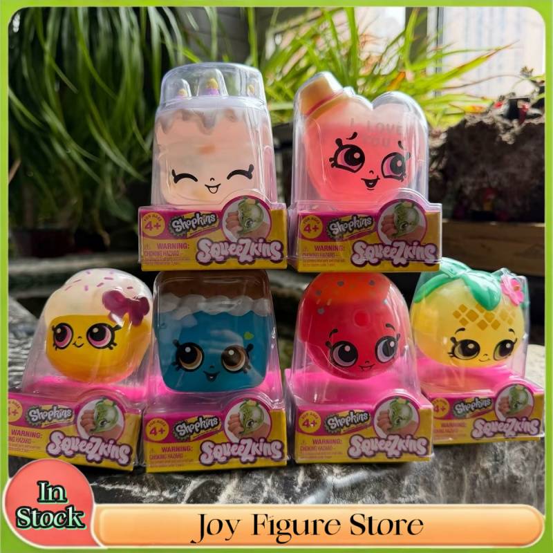 Moose Toys Shopkins Squeezkins Slow Rising Squishy Toys Stress Relief Cute Collectible Squeeze Figures Gift