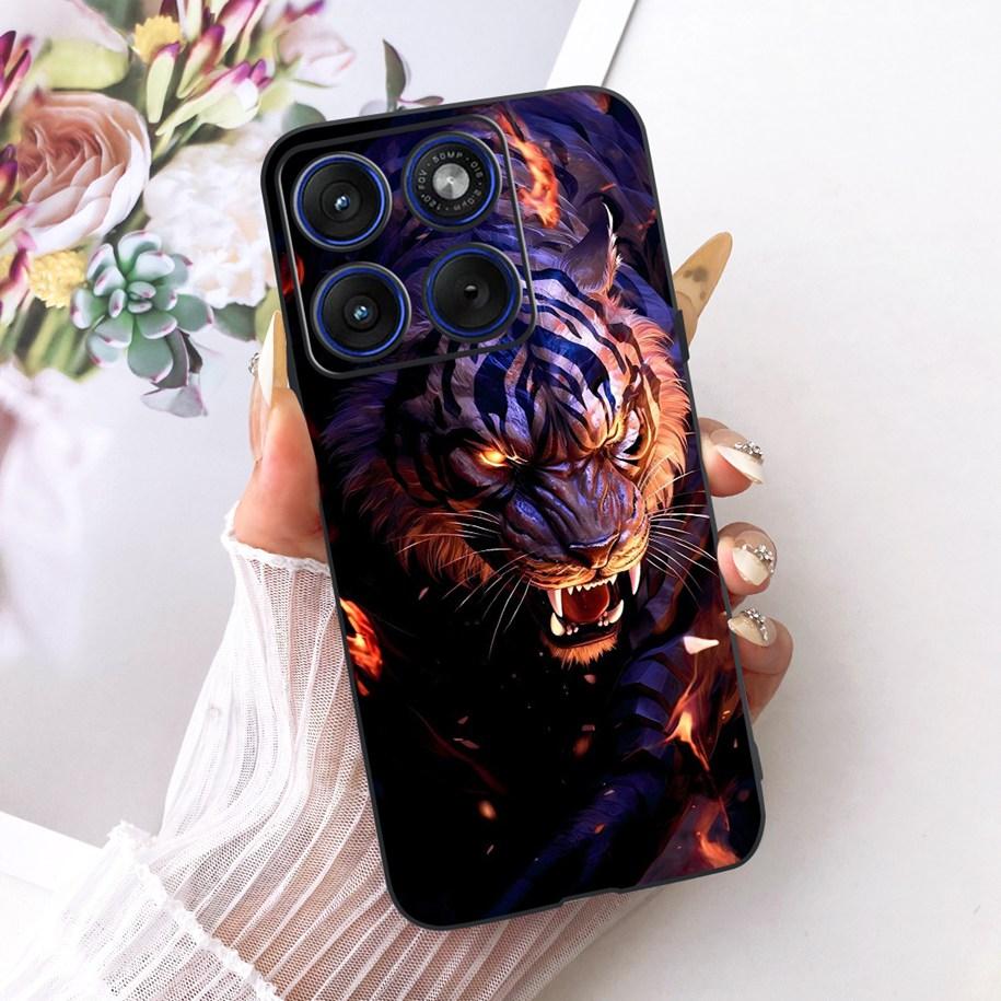 6.7" For Motorola Edge 70 Phone Case Luxury Dragon Cartoon Cover Soft Black Silicone Shell For Motorola Edge70 Moto X70 Air Etui