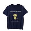 I Am Contaminated with Radiation Funny Cat Meme T-shirt Short Sleeve Men Women Vintage T Shirt Male O-Neck T Shirts