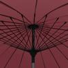 270 cm Aluminum Mast Sun Umbrella in Burgundy Red