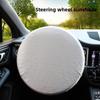 Car Steering Wheel Sun Block Silver Coated Cloth Sun Shade Cover Auto Steering Wheel Sheath Sunscreen Insulation Accessories