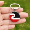 1PC New Zealand Maori Flag Keychain Durable DIY Car Keyring Accessories Souvenir Gift for Men Woman