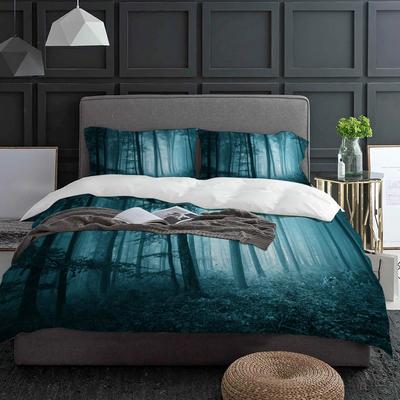 Wald Pflanze Wald Horror Bettwäsche Set 3tlg Jungen Mädchen Bettbezug Kissenbezug Kinder Erwachsene Bettdeckenbezug Doppelbett Set Heimtextil