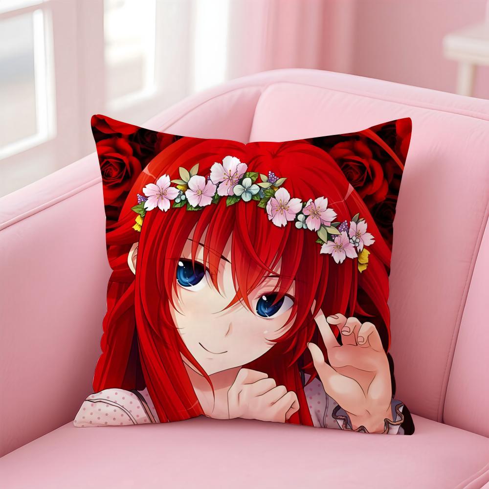 Anime Cartoon HHigh SSchool DxDBeautiful Cushion Cover Pillow Case Soft Skin Friendly Fabric  Concealed Zipper