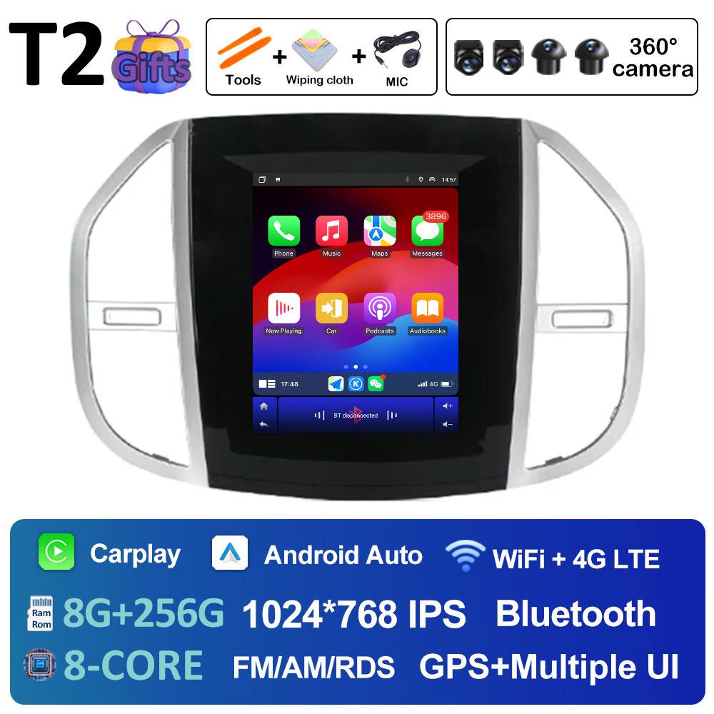 Android 14 Multimedia Video Radio Player For Mercedes Benz Vito 3 2014 2015 2016 2017 2018 2019 2020 Built-in GPS WiFi Rear View