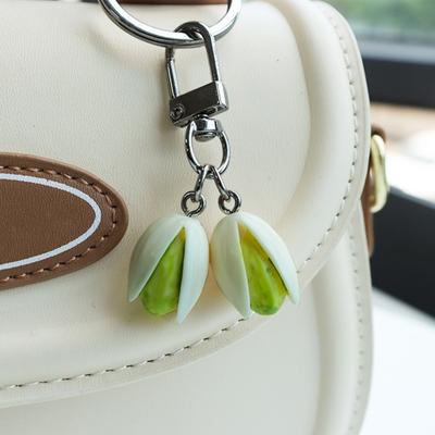 Keychain Nut-Shaped Resin Key Chain Handbag Bag Car Key Pendant Compact Size Keyring