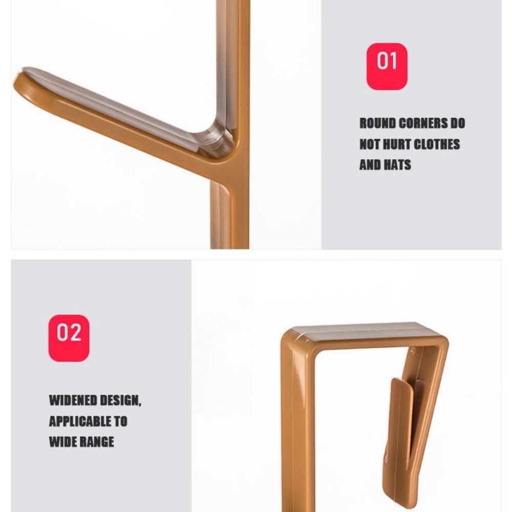 5 Hooks Coat Hook Wall-mounted Hanging Rack New Door Hanger Hooks  for Clothes Bag Caps Purse