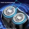 Compact German Electric Steel Shaver for Men - Portable Beard Trimmer for Car Use
