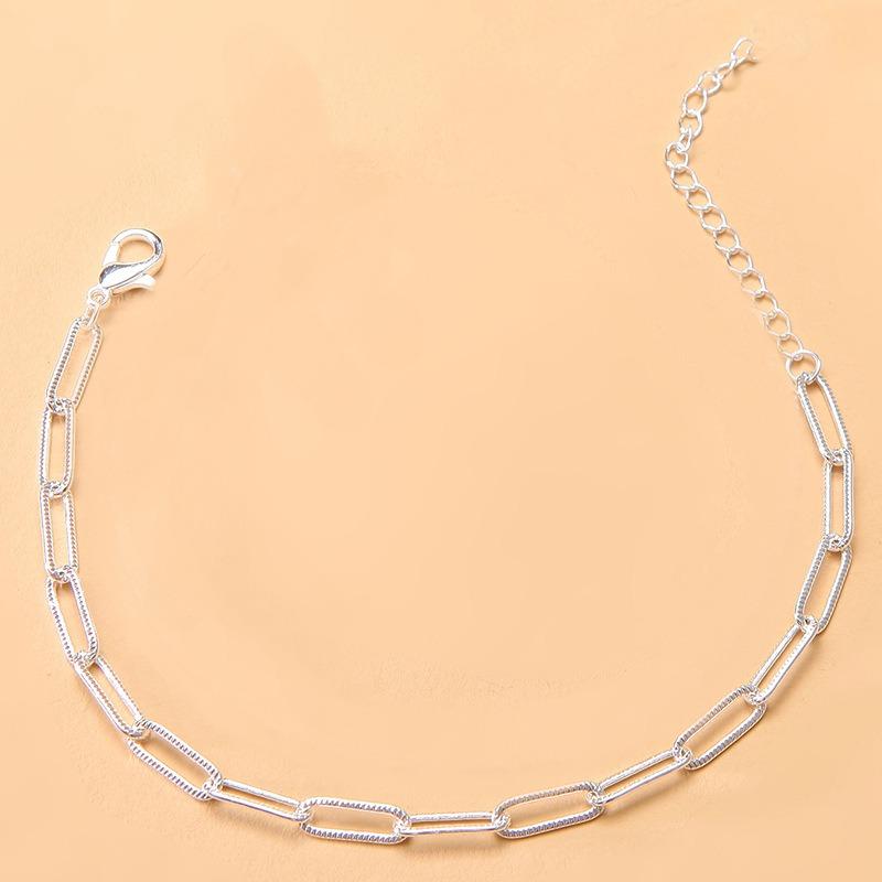 Fashion Silver Color Gypsophila Sparkling Bracelet for Women Elegant Fine Adjustable Bangle Jewelry Party Accessories Gifts