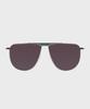 Ilsamsaemem Retro Aviator One-Bridge Tint Photochromic Sunglasses Silver