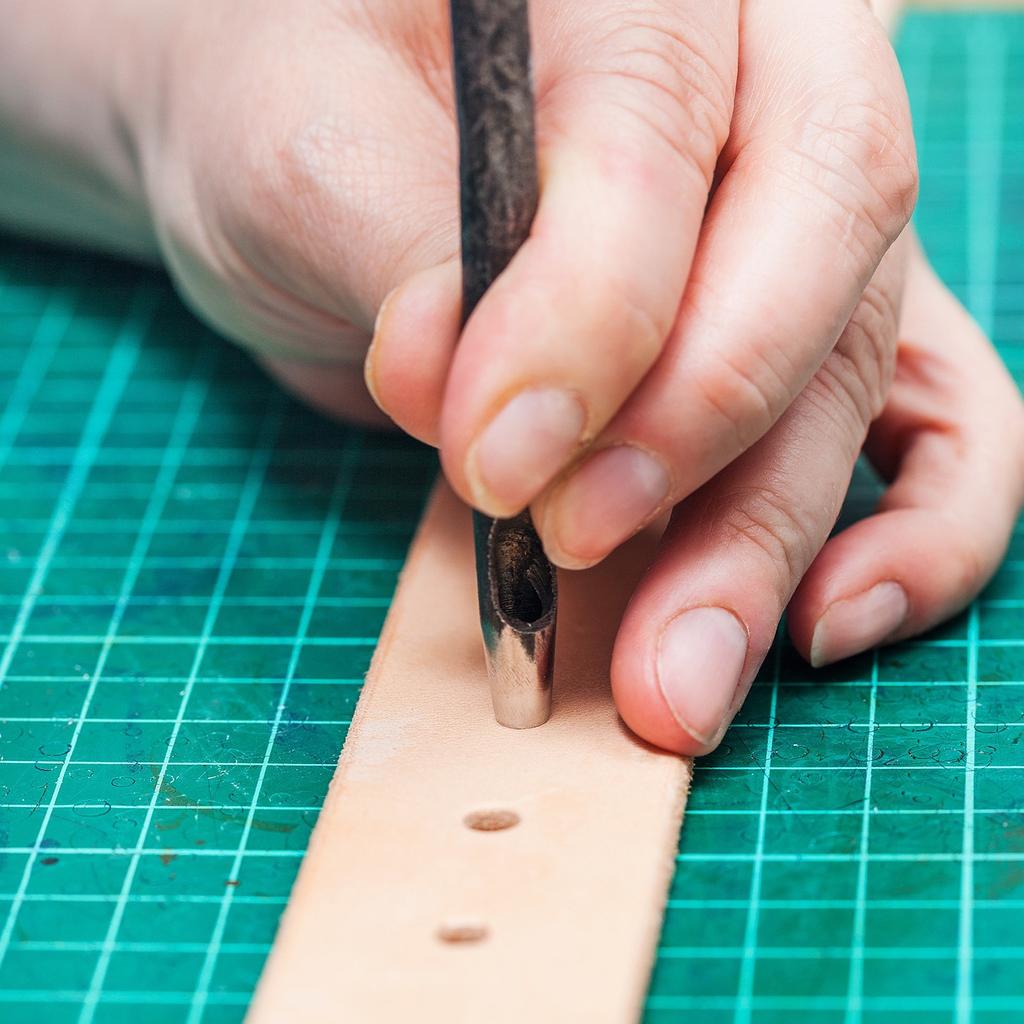 MultiSize Alloy Steel Punching Rod Set Punching Drill For Precise Hole Cutting In Leather Crafting And DIY Projects