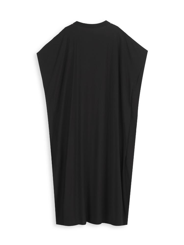 EDOLYNSA Vestido playero bohemio negro con cuello de pico para mujer, Túnica larga, caftán Sexy, ropa de playa de talla grande, traje de baño Q1545 2024