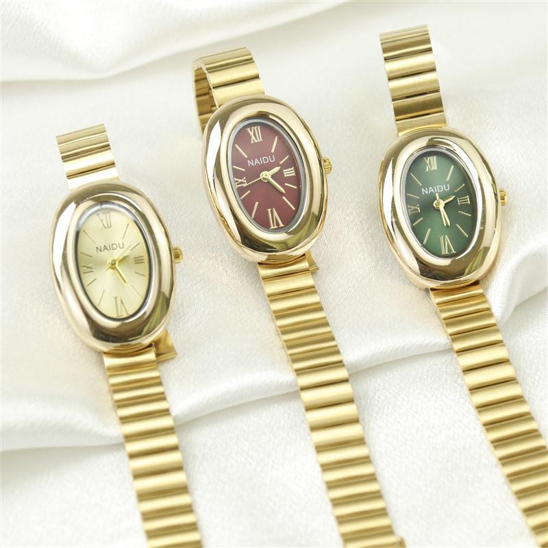New Elegant Women's Quartz Oval Watch - Luxury Design for Students and Ladies