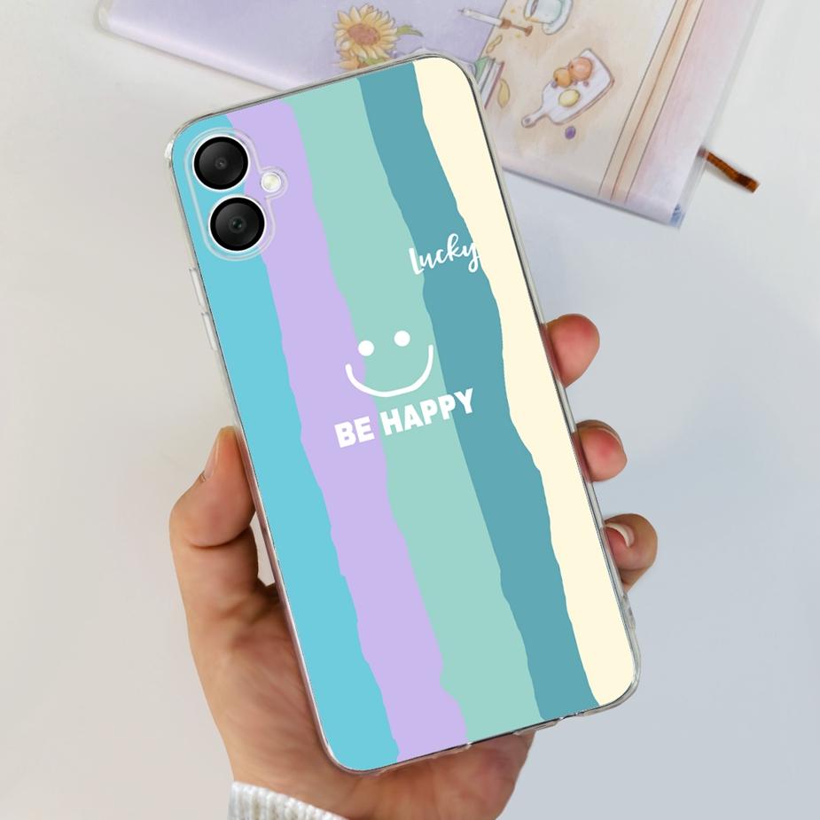 For Samsung Galaxy A06 Case SM-A065F New Luxury Painted Cover 6.7'' Soft Silicone Phone Case For Samsung A06 A 06 GalaxyA06 Bags