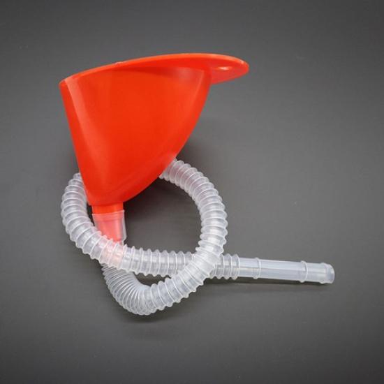 3 Sets Fuel Funnel with Long Hose Clear Plastic Auto for Fluids Tube Car