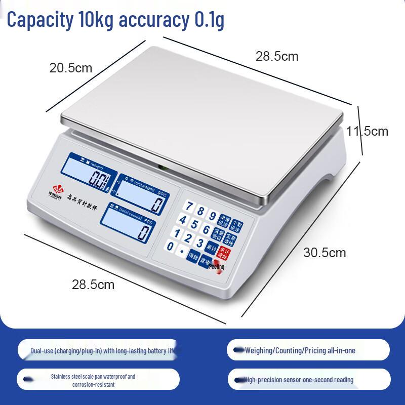 High-Precision Stainless Steel Digital Platform Scale (CN version)