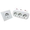 1 ks Evropská standardní zásuvka Převodník 16A/250V na 3 16A/250V 3-portový EU Napájecí adaptér s individuálními vypínači Příslušenství